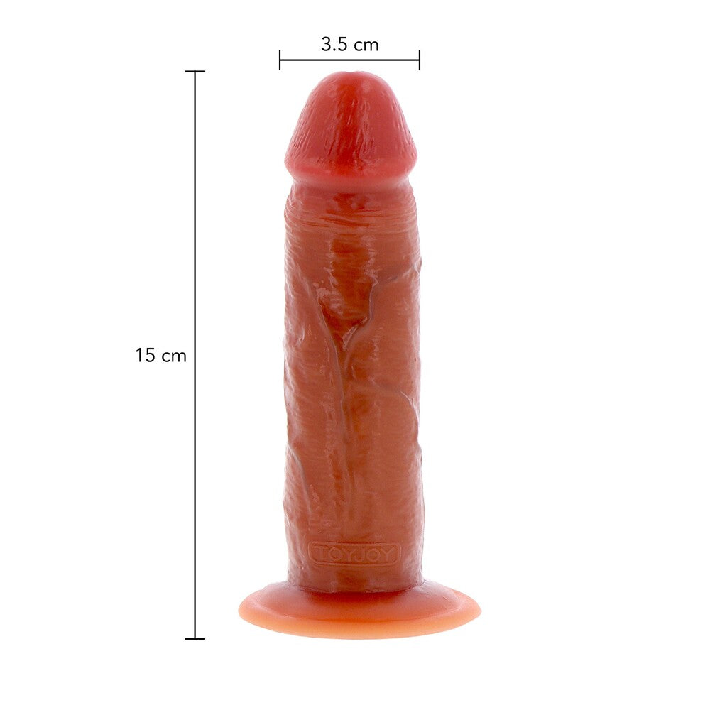 ToyJoy Get Real Silicone Foreskin Dong 8.5 Inches | Front View | "8.5 inch foreskin dong - front view"