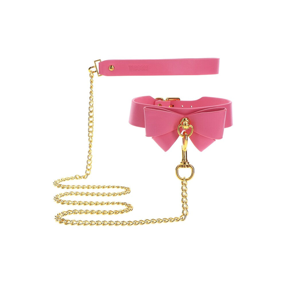 Taboom Malibu Bow Collar and Leash|Detail View|"Collar set - detail view"