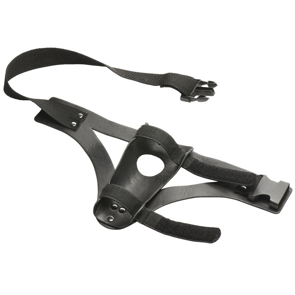 Master Series Thunder Strap Wand Thigh Harness | Front View | "Thigh harness - front view"