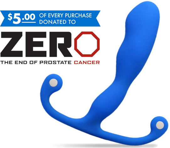 Aneros Helix Syn Blue Trident Prostate Massager Special Edition | Main View | "blue special edition prostate massager - main view"