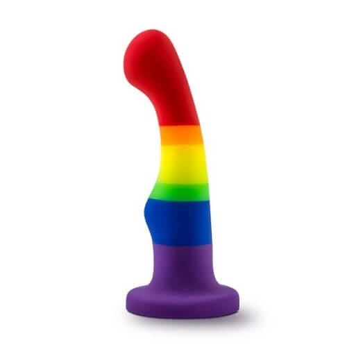 Avant-Pride-Freedom-Silicone-Dildo|Front View|"pride freedom silicone dildo - front view"