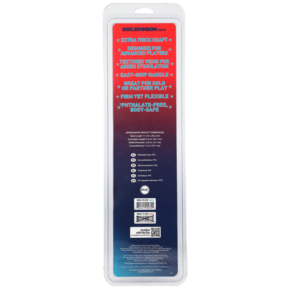 12 Inch Big Boy Dildo|Size View|"Large pleasure device - size guide"
