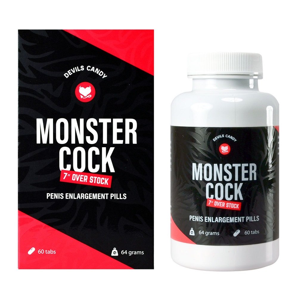 Devils Candy Monster Cock Penis Enlargement Pills|Front View|"penis enhancement pills - front view"