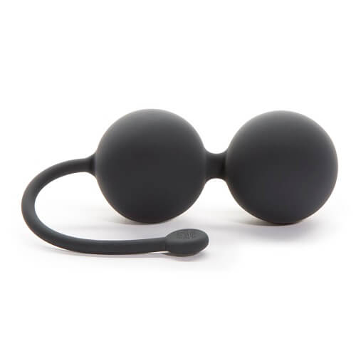 Fifty Shades of Grey Tighten and Tense Silicone Jiggle Balls | Front View | Kegel exercise balls set