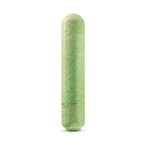 Gaia-Biodegradable-Eco-Bullet-Vibrator-Green|Front View|"eco-friendly green bullet vibrator - front view"