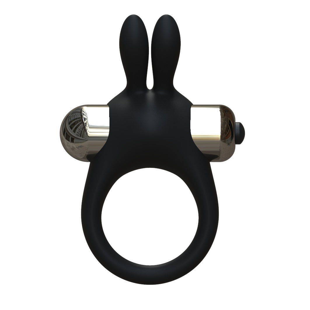 JoyRings-Silicone-Rabbit-Vibrating-Cock-Ring|Front|"rabbit style vibrating cock ring - front view"