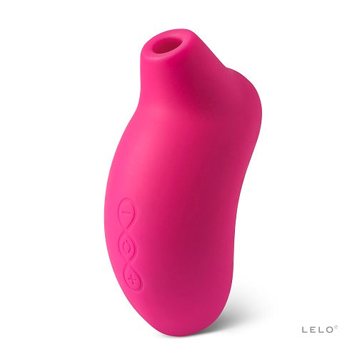 LELO-SONA-Cruise-Clitoral-Massager-Cerise|Front|"luxury cerise sonic clitoral massager with cruise control - front view"