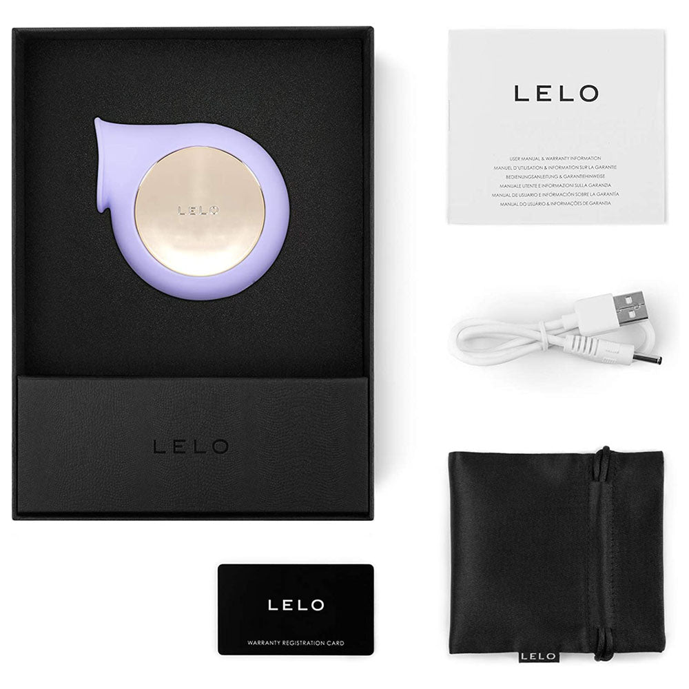 LELO Sila Clitoral Massager Lilac | Side View | Side profile view