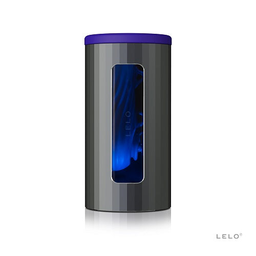 Lelo F1S V2X Dual Stimulation Male Masturbator Blue | Main View | "blue dual stimulation male pleasure device - main view"