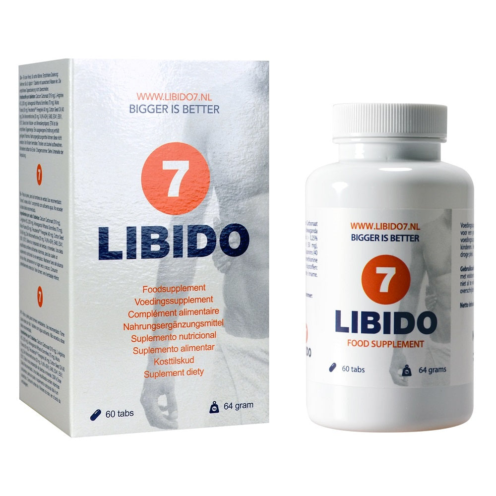 Libido7 Penis Enlargement Tablets|Front View|"enlargement tablets - front view"