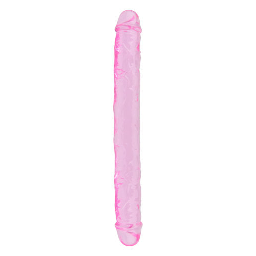 Loving Joy 12 Inch Double Dildo Pink | Front View | "long pink double dildo - front view"