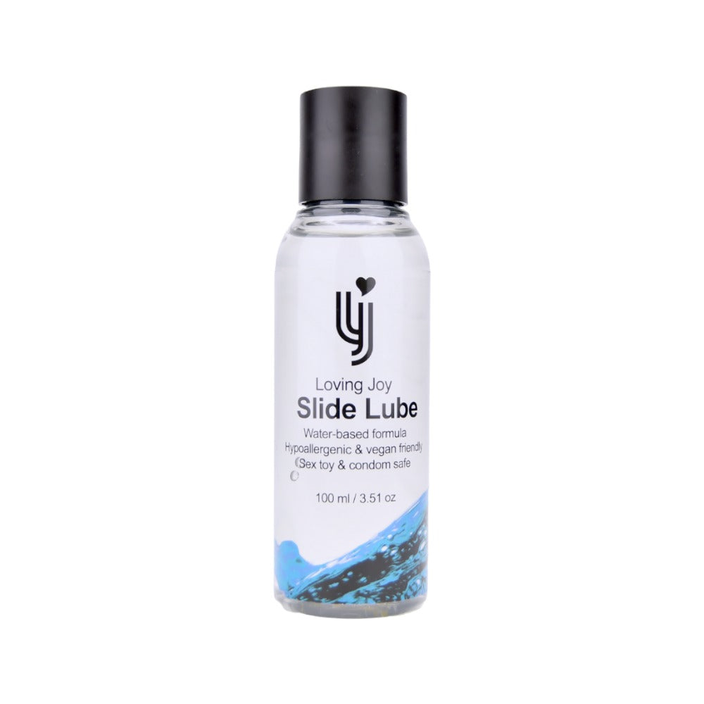 Loving Joy Slide Water Based Lubricant 100ml|Front View|"Water based lubricant 100ml - front view"