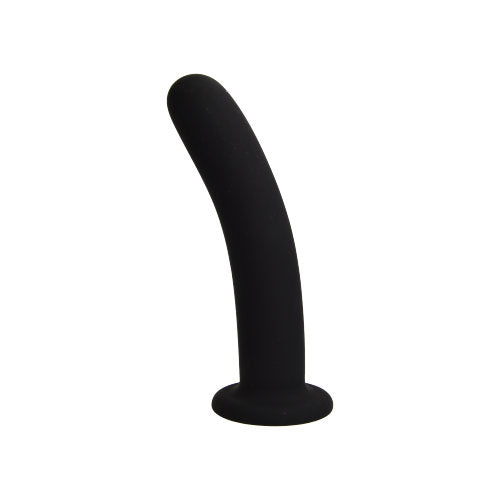 Loving-Joy-Slimline-Silicone-Dildo-5-Inch|Front|"slender pink silicone dildo with suction cup - front view"