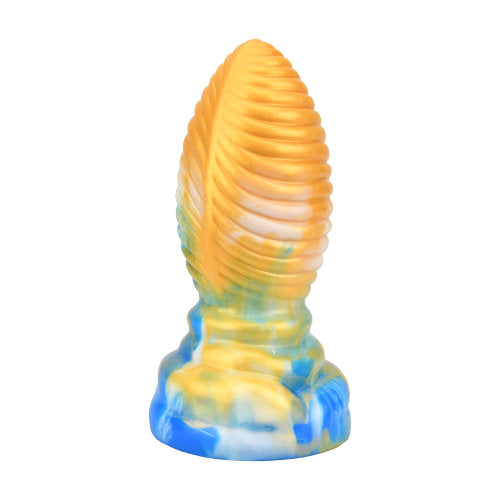 F**kLore Dragon Egg Textured Butt Plug | Angle View 2 | "different angle showing design - angle view"
