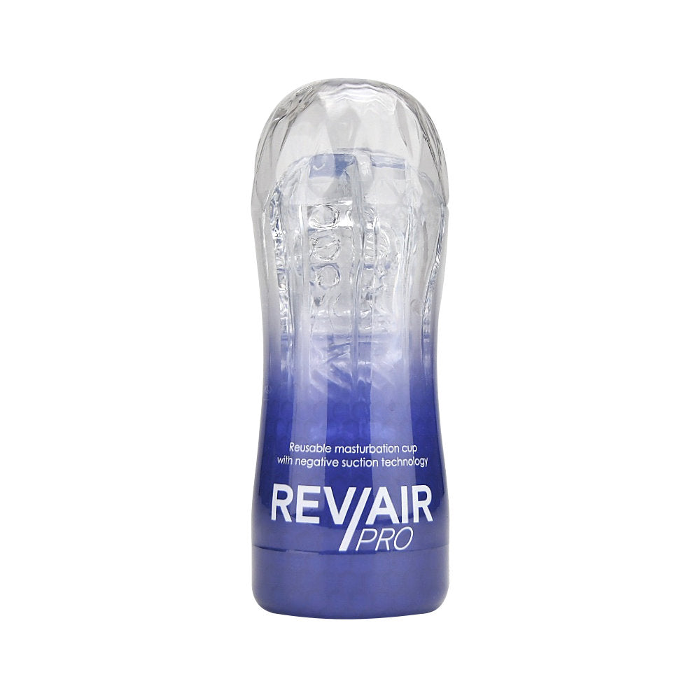 Rev-Air-Light-Reusable-Masturbation-Cup|Front|"lightweight male masturbator with soft texture - front view"