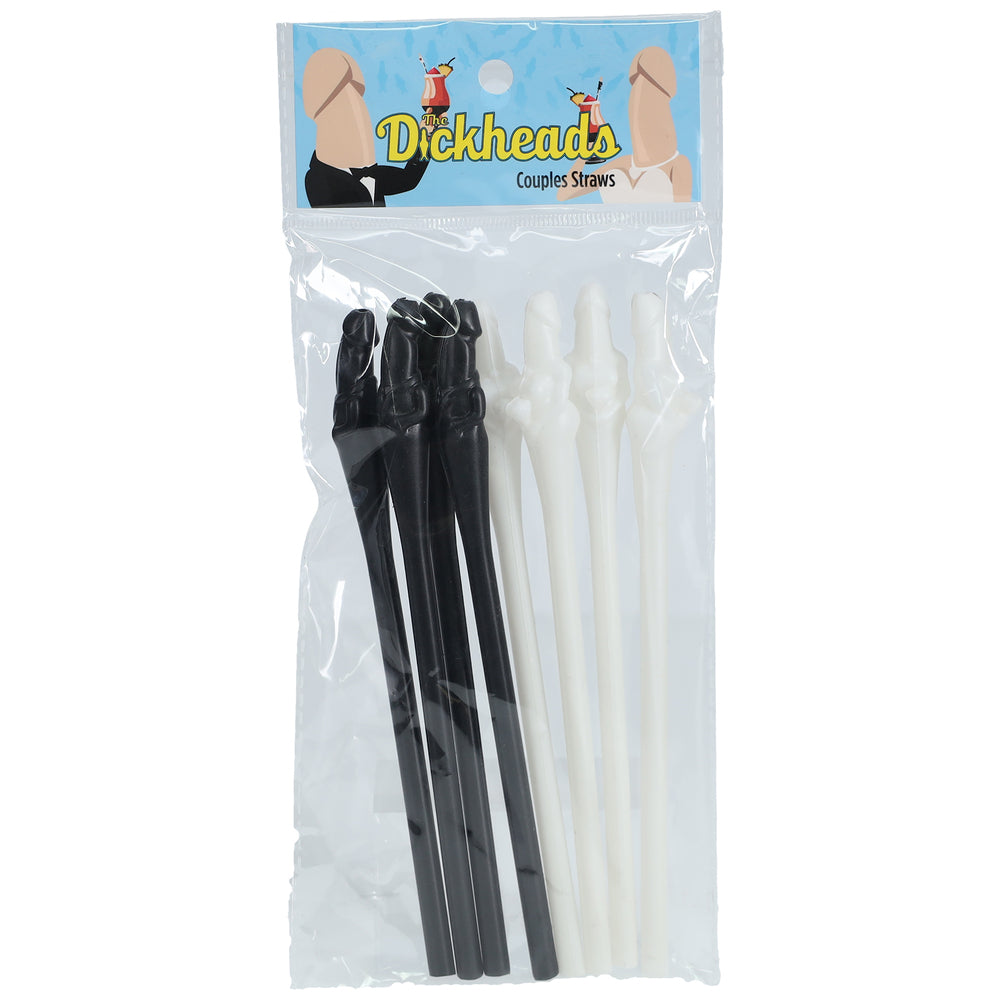Hen Party Dickhead Straws | Side View | Multi-Color Design