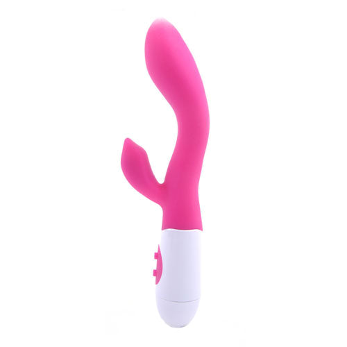 30 Function Silicone GSpot Vibrator Pink|Product View|"Pink G-spot vibe - product view"