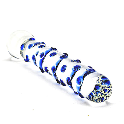 Spectrum-Ribbed-Glass-Dildo|Package View|"ribbed dildo packaging - package view"