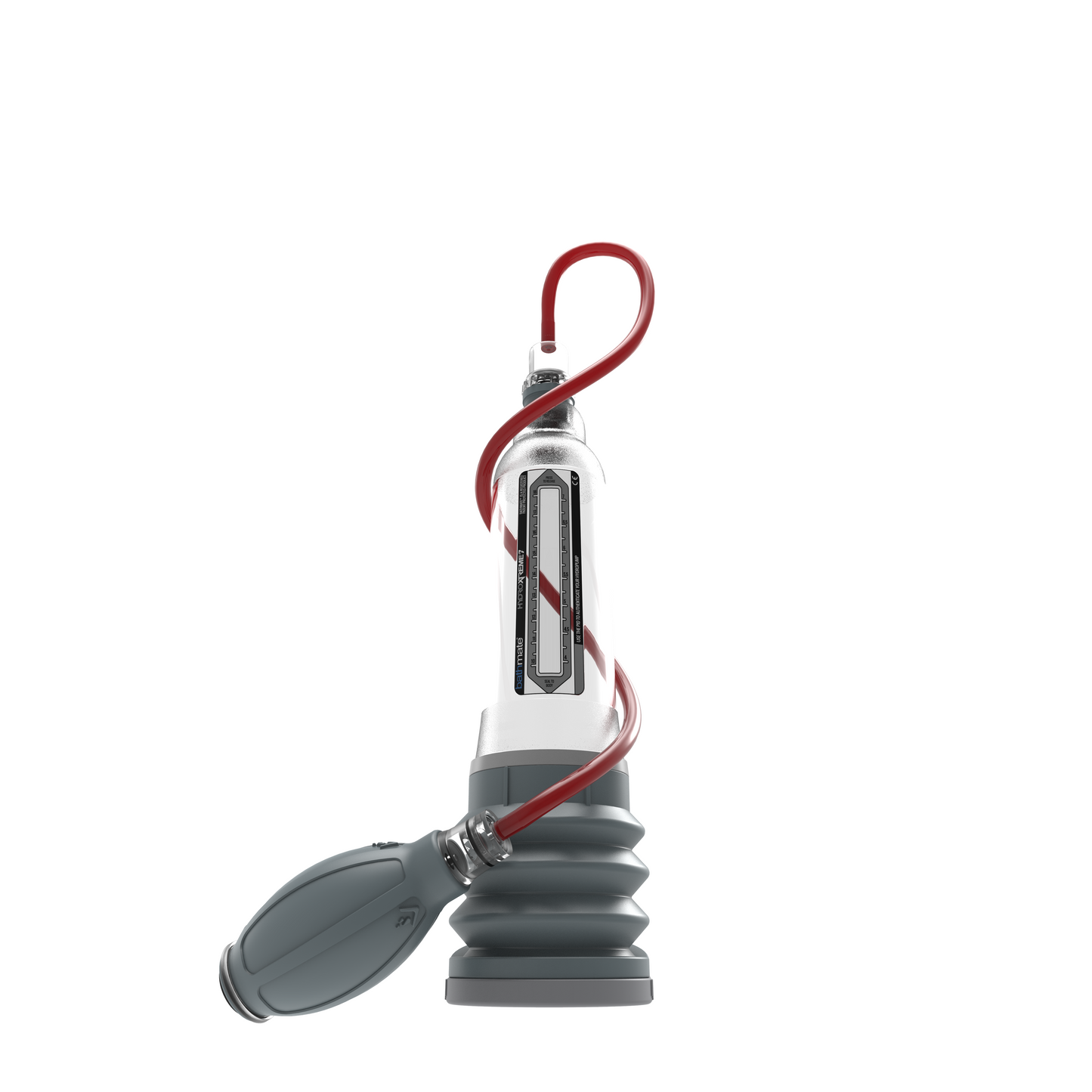 Bathmate-Hydroxtreme-7-Penis-Pump-Clear|Side|"pressure gauge and valve system - side view"