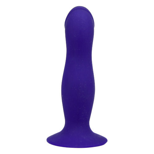Loving-Joy-6-Inch-Silicone-Dildo-With-Suction-Cup-Midnight-Blue|Back|"strong suction cup base detail - back view"
