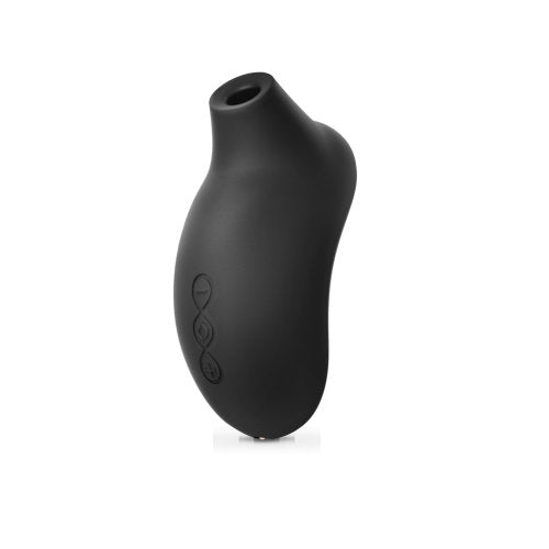 LELO SONA 2 Cruise Clitoral Massager Black | Angle View | "sonic stimulator shown at angle - angle view"