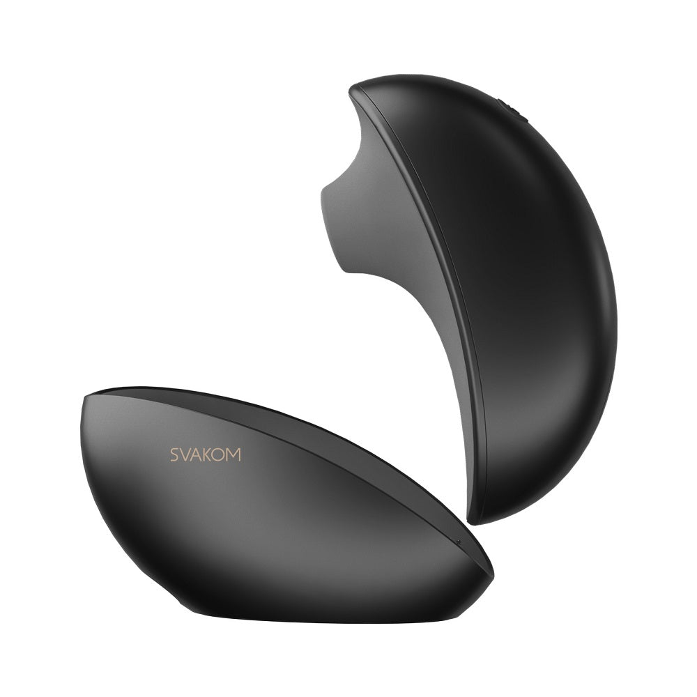 Svakom Galaxie Suction Vibrator With Mood Projector Midnight Black|Front View|"Svakom Galaxie Suction Vibrator With Mood Projector Midnight Black - front view"