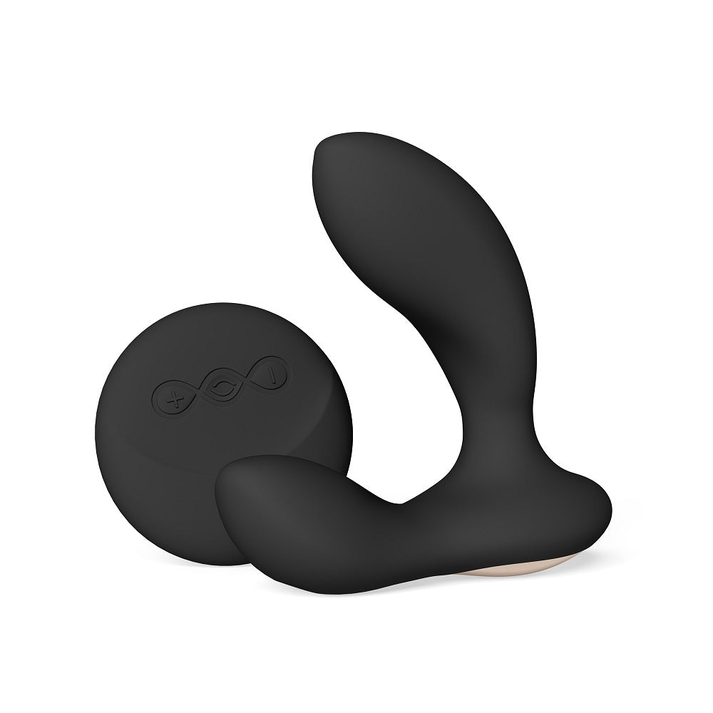 LELO Hugo 2 Remote Controlled Prostate Massager Black | Front View | "Prostate massager black - front view"