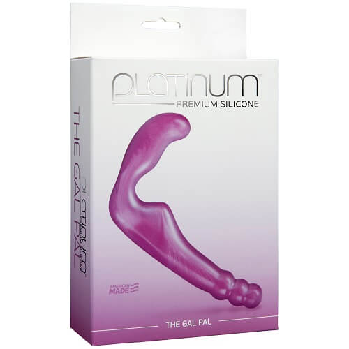 Doc Johnson Platinum The Gal Pal | Side View | Dual-end detail