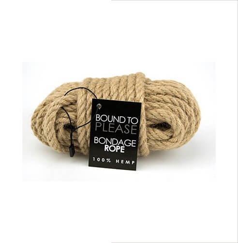 Bound to Please Bondage Rope Hemp | Detail View | Knot and weave close-up