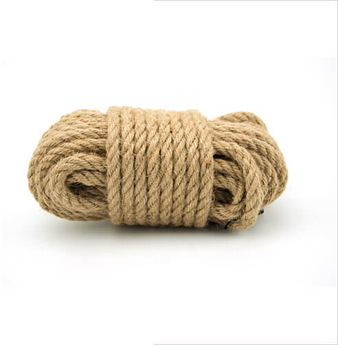 Bound to Please Bondage Rope Hemp | Side View | Rope texture detail