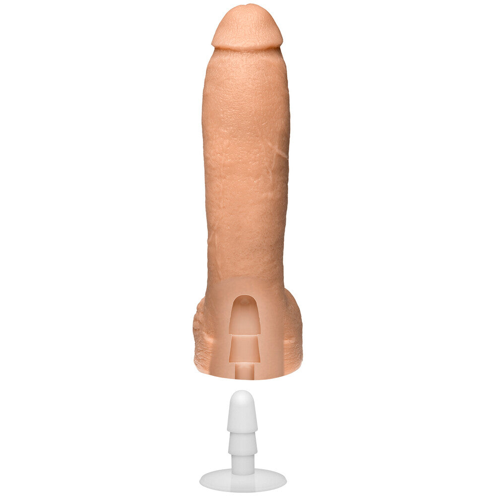 Jeff Stryker Realistic Cock 10 Inch Dildo|Side View|"cock detail - side view"