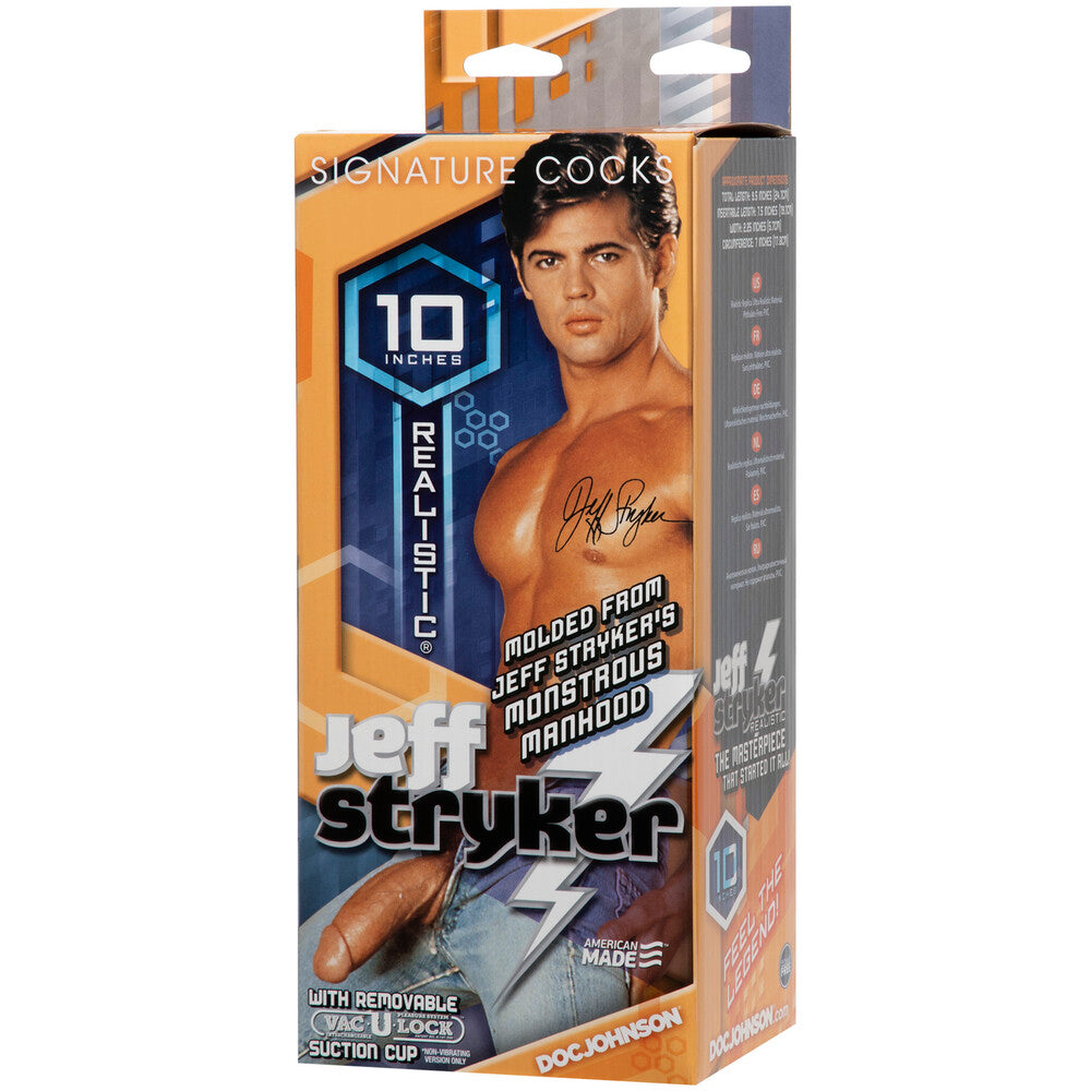 Jeff Stryker Realistic Cock 10 Inch Dildo|Detail View|"surface detail - detail view"