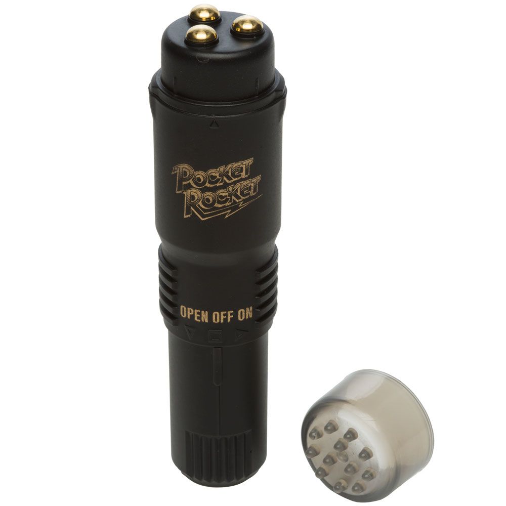 The-Original-Pocket-Rocket-Black|Side View|"compact pleasure design-side view"