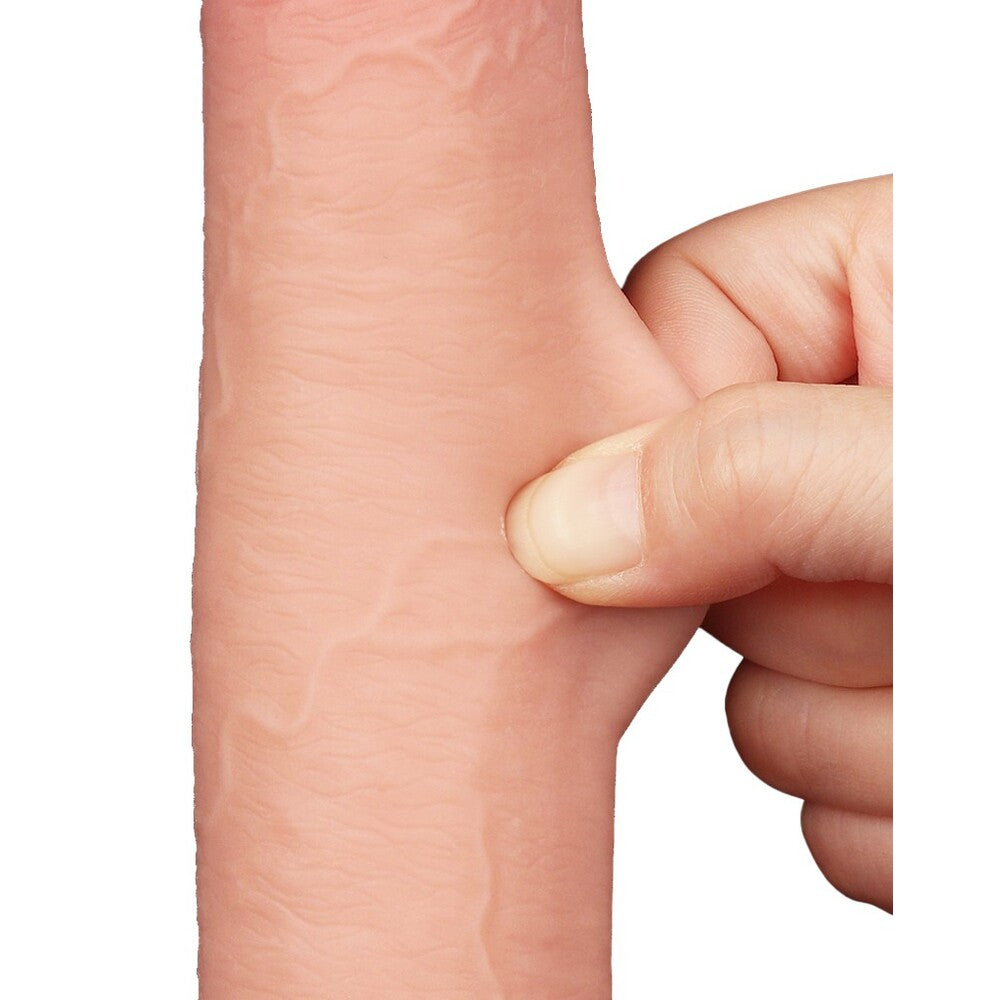Lovetoy Sliding Easy Bend Skin Dildo 9 Inch|Back View|"quality build - back view"
