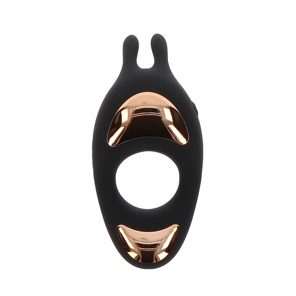 ToyJoy Ivy Lotus Vibrating Cock Ring|Front View|"lotus design - front view"