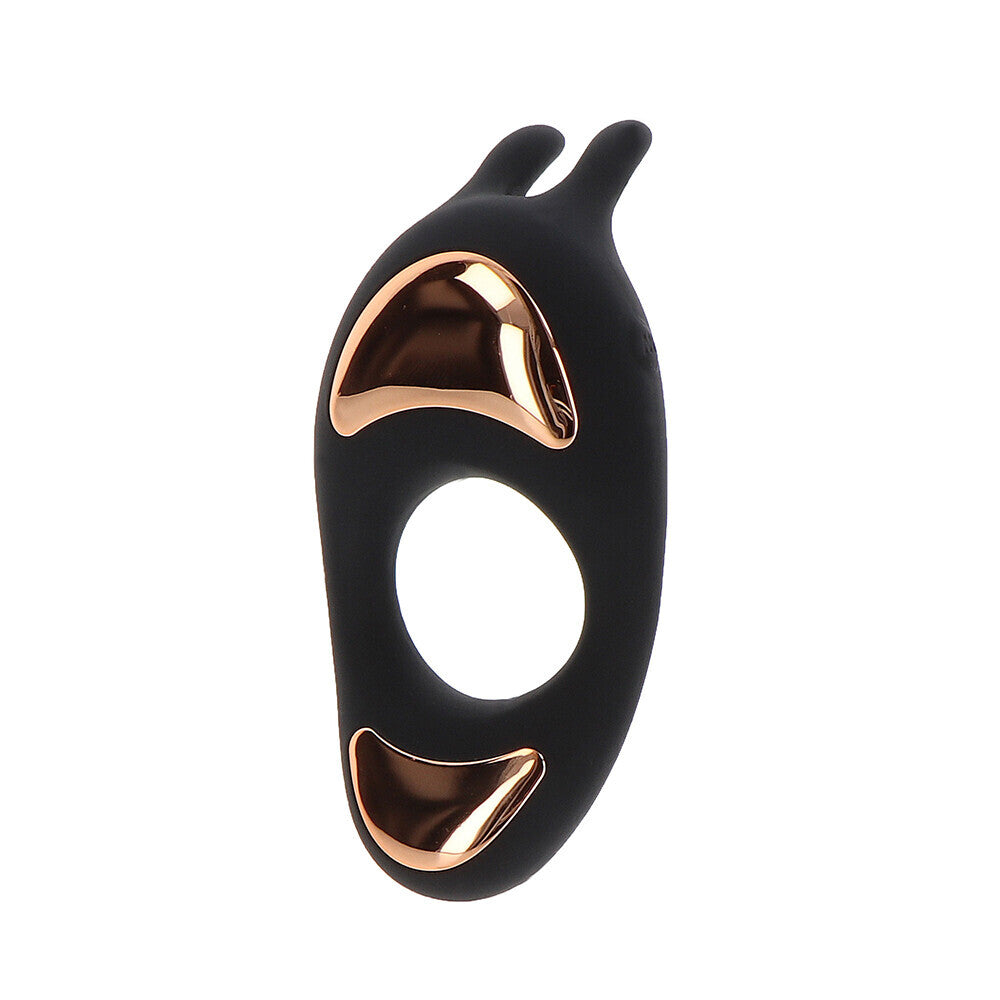 ToyJoy Ivy Lotus Vibrating Cock Ring|Back View|"quality build - back view"