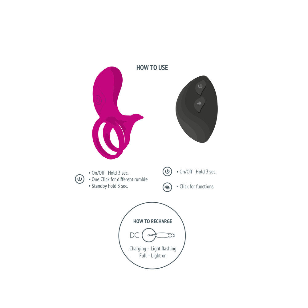 Xocoon Couples Stimulator Ring|Back View|"quality build - back view"