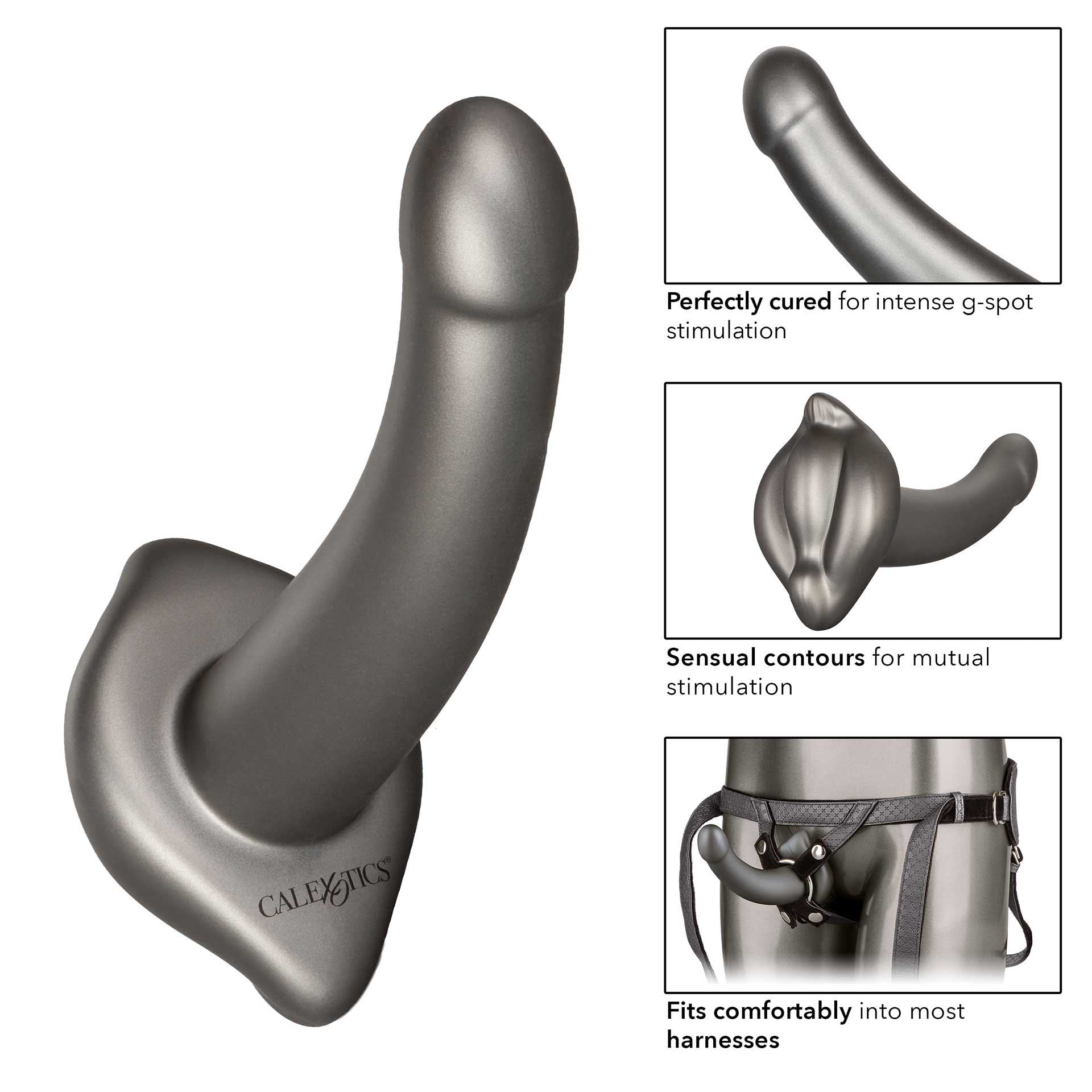 The Royal UltraSoft Set Crotchless Strap On With GProbe|Detail View|"probe detail - detail view"