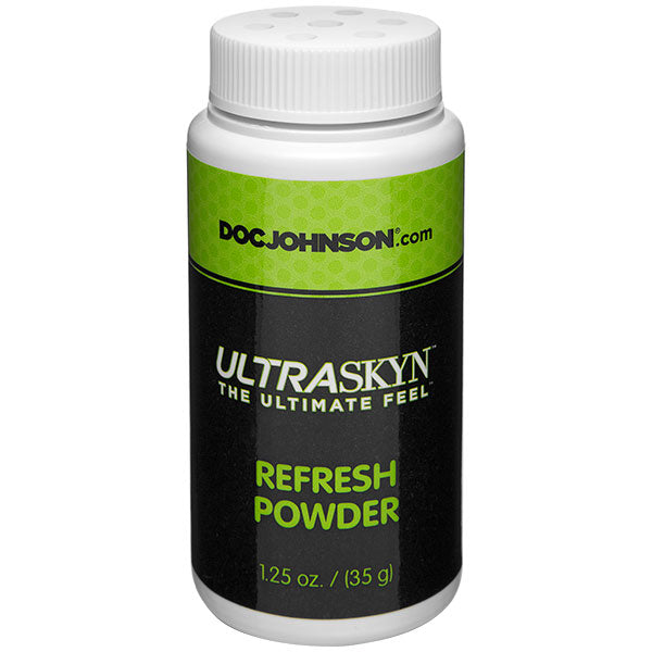Doc Johnson Ultraskyn Refresh Powder|Front View|"powder design - front view"