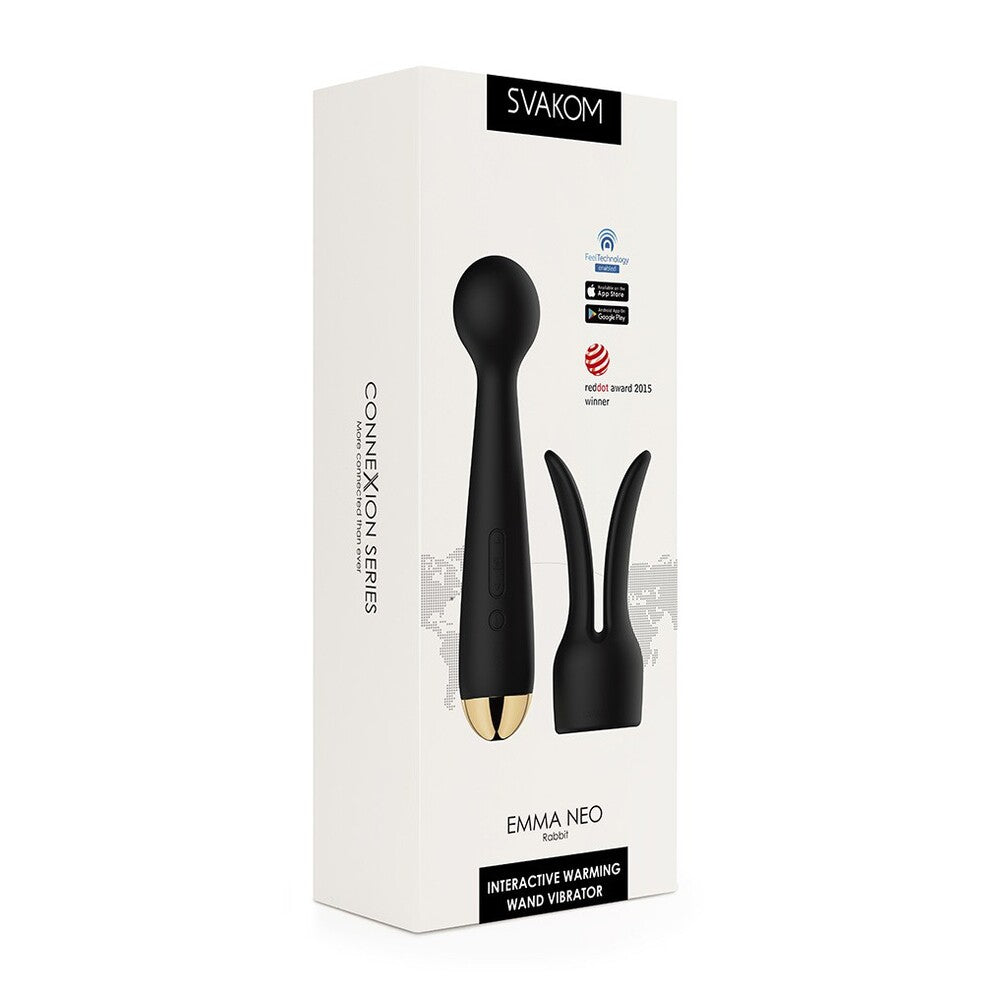 Svakom Emma Neo Interactive Warming Wand Massager|Package|"interactive warming wand massager - package view"