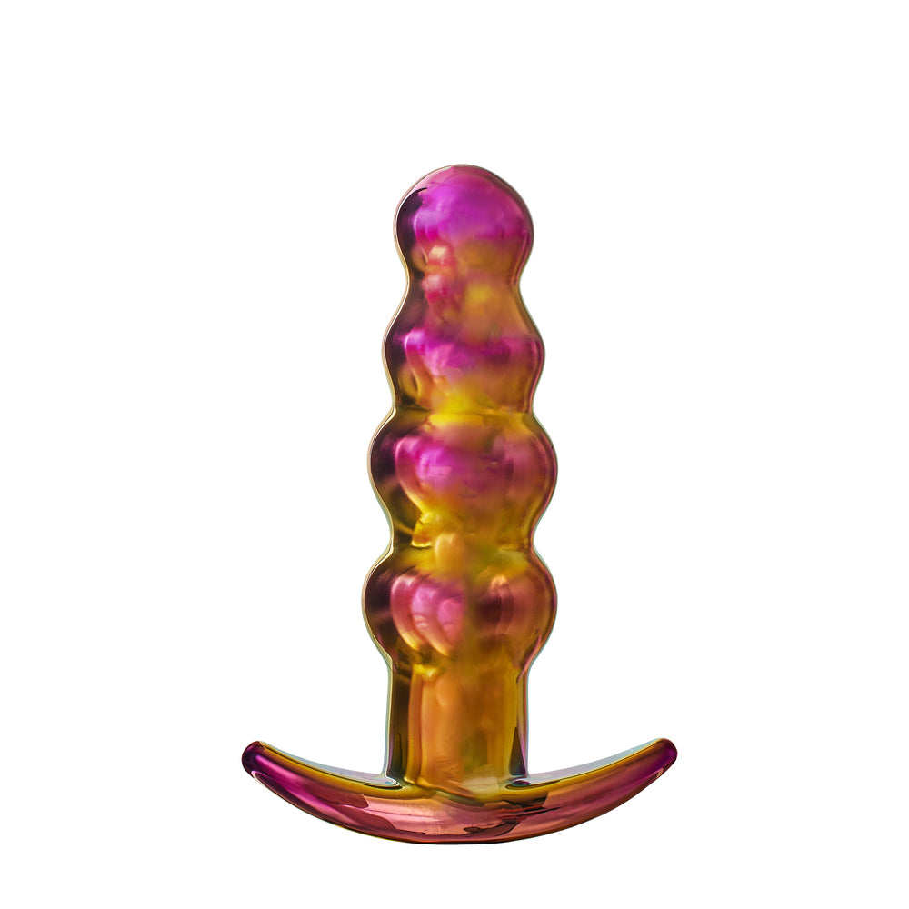 Glamour-Glass-Remote-Control-Beaded|Front View|"premium glass pleasure system-front view"