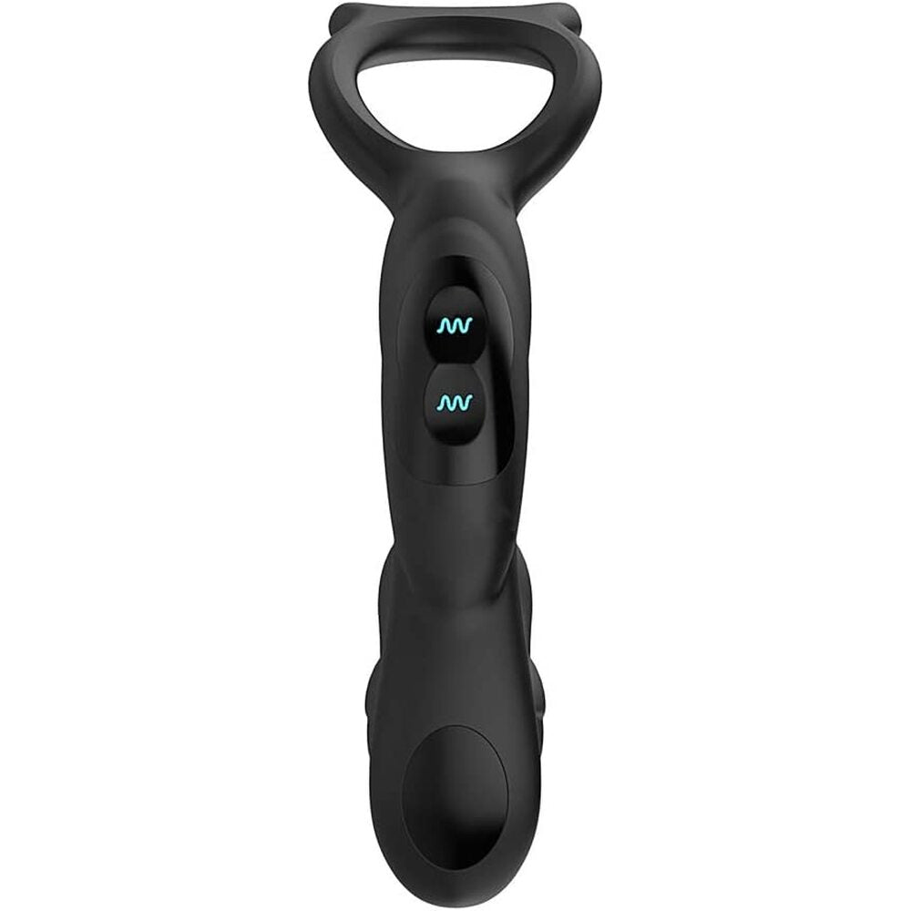 Nexus-Simul8-Dual-Prostate-And-Perineum-Cock-And-Ball-Toy|Side View|"ergonomic design-side view"