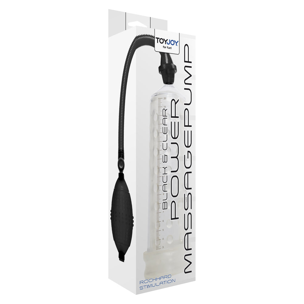 ToyJoy Power Massage Pump with Sleeve|Side View|"Dual-function vacuum system with massage - side view"