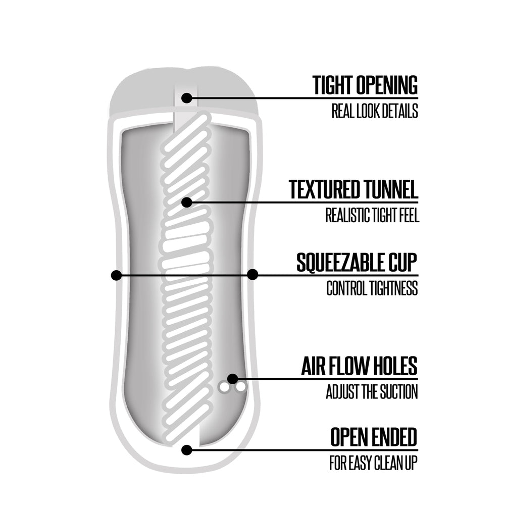 Happy Ending Rinse And Repeat Ass Stroker|Back View|"quality build - back view"