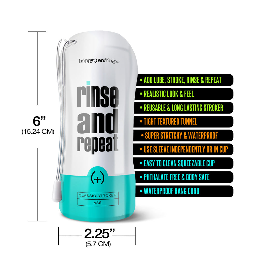 Happy Ending Rinse And Repeat Ass Stroker|Detail View|"surface detail - detail view"