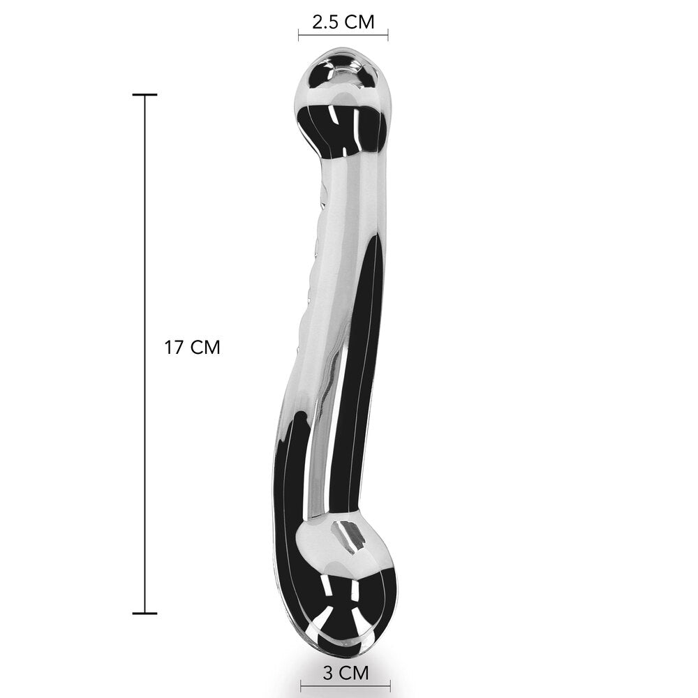 Playhouse-7-Inch-Pleasure-Steel-Dildo|Detail View|"product features-detail view"