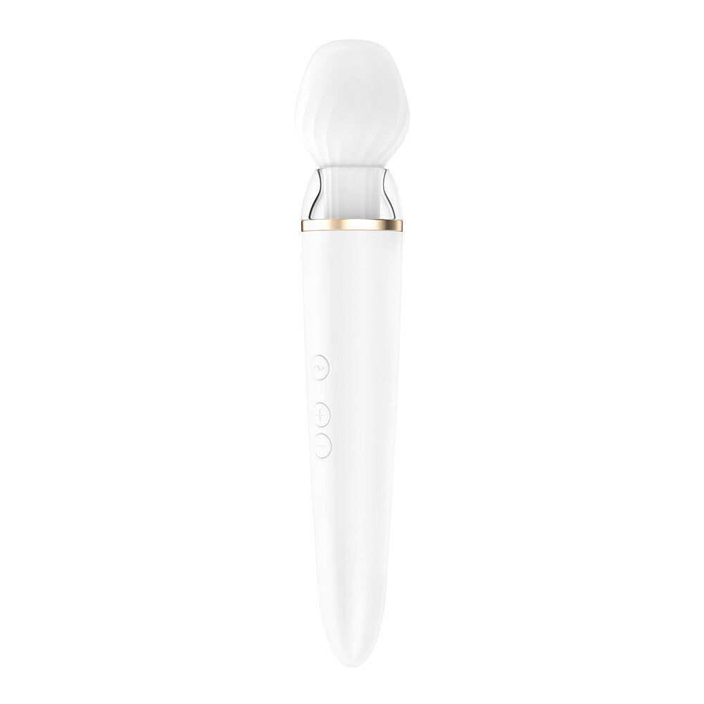 Satisfyer Double Wander Bluetooth and App | Main | "bluetooth enabled massage wand - main view"