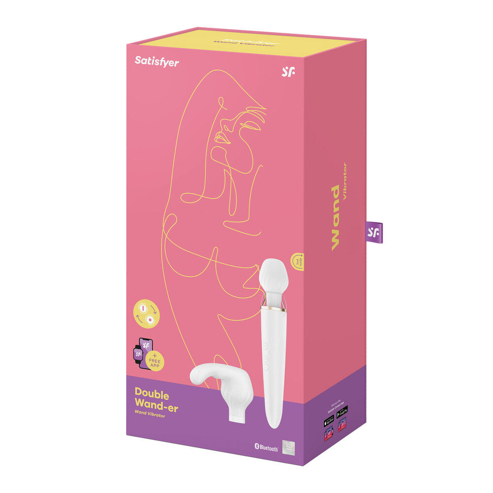 Satisfyer Double Wander Bluetooth and App | Package | "complete bluetooth wand kit - package view"