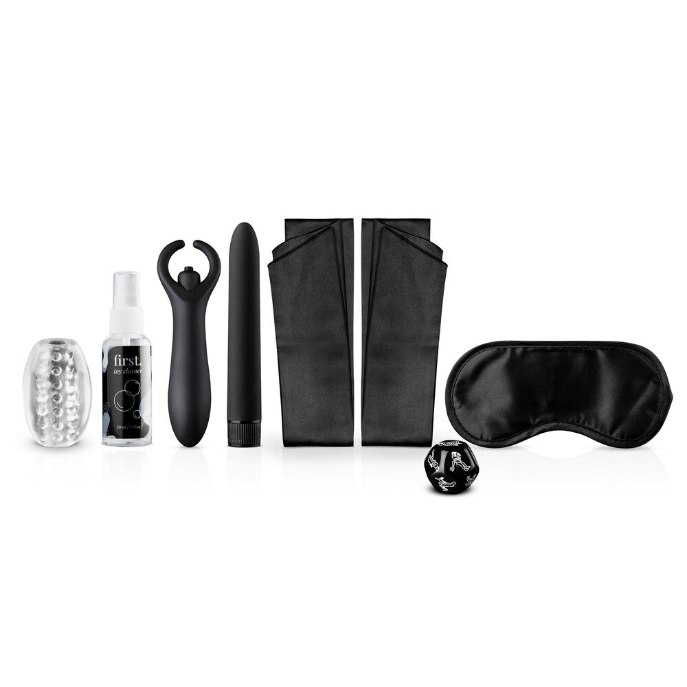 First Together Sexperience Complete Starter Kit|Front View|"couples starter kit - front view"