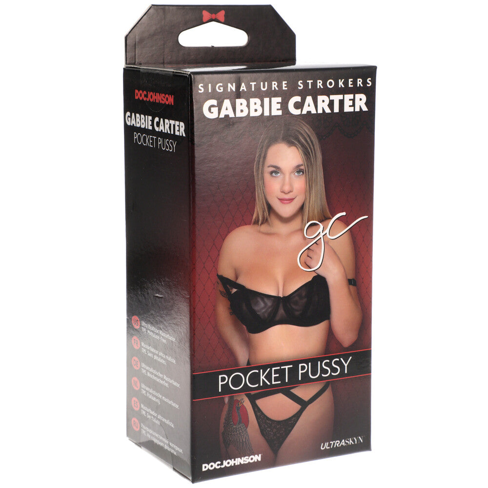 Signature Strokers Gabbie Carter Pocket Pussy|Back View|"quality build - back view"